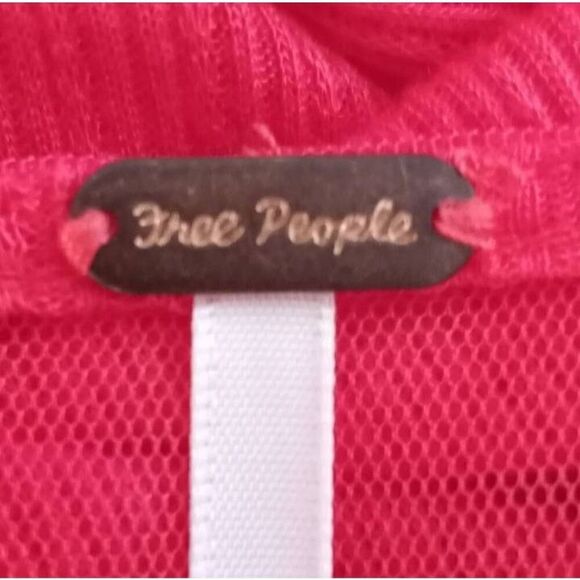 FREE PEOPLE LOLA LACE TRIM CORAL TOP SZ.M EUC. - Picture 8 of 11